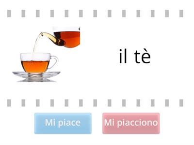 Mi piace o mi piacciono?