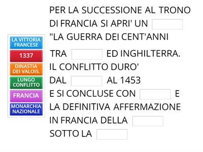 LA GUERRA DEI CENT'ANNI-ITALIA E UMANESIMO