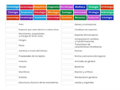 RAMAS DE LA BIOLOGIA