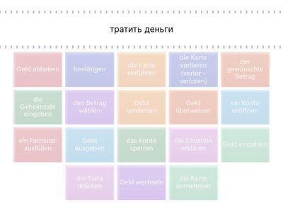 Begegnungen A2. Kapitel 3. Wörter rund ums Geld 3