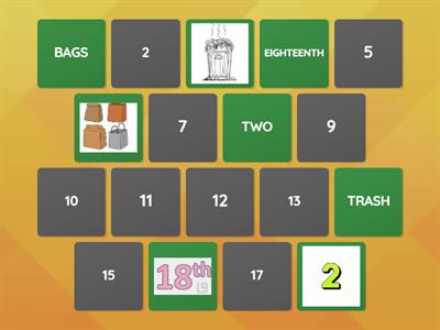 EXERCISE 1 - SONG Reduce, reuse, recycle