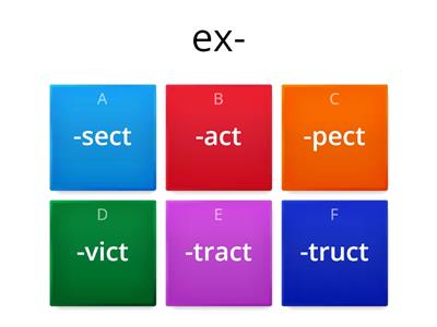 3.3 Find Latin Bases to go with Prefix