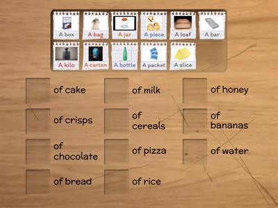 containers and quantities