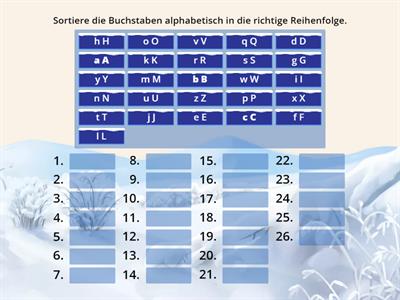 ABC Buchstaben sortieren MEc01