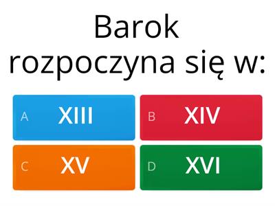 Barok - powtórzenie