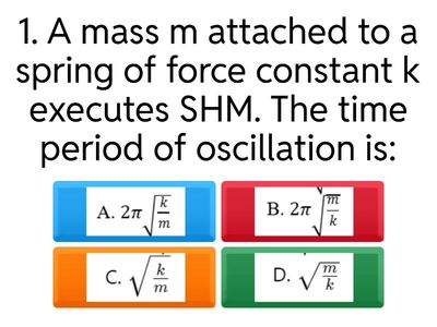 JKC Spring–Mass Oscillator (SHM)