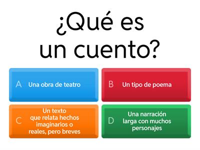 Cuestionario de Lengua y Literatura