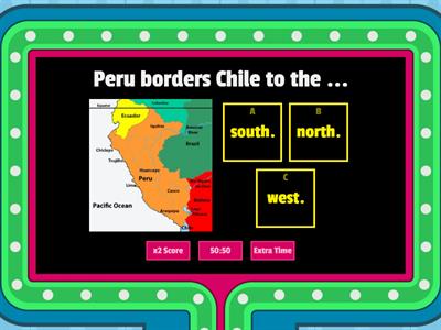 PERU BORDERS-Gameshow Quiz