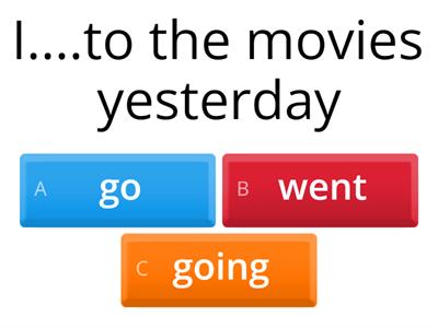 Simple Past Irregular verbs