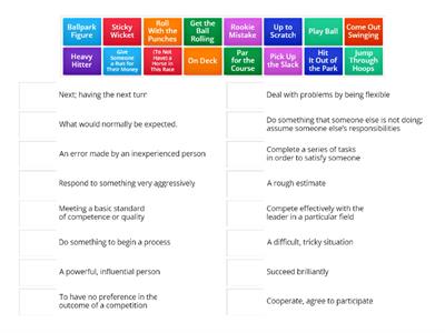 Idioms - Sports