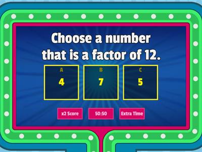 Factors and Multiples