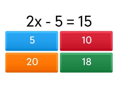 Solving Linear Equations 