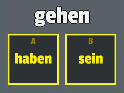 Perfekt haben oder sein