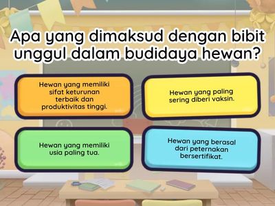 soal tentang peternakan/budidaya hewan