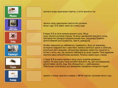 Отруйні комахи та наслідки їхніх укусів. Допомога.