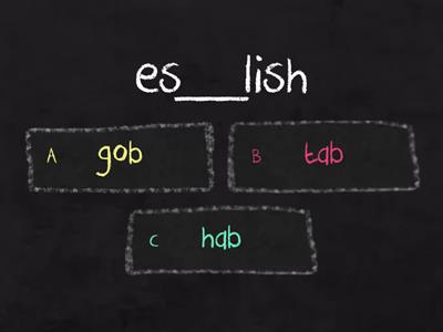 Fill in the missing syllable Wilson 3.4