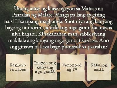 Filipino Comprehension