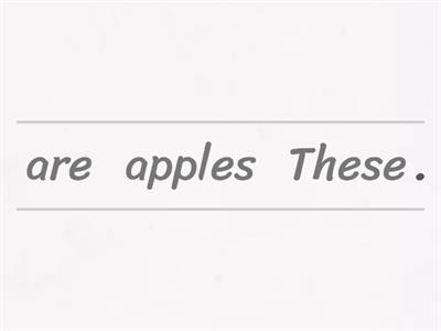 Unscramble the sentences. 