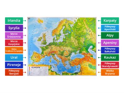 Ukształtowanie Europy klasa 6 