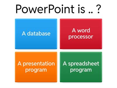 Basic PowerPoint Quiz
