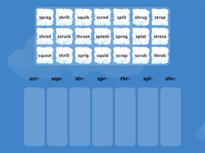 1-7 OG SDS - Beginning (Initial) 3 Letter Blends (No ending blends, but does have H Brothers, FLSZ and -ck)