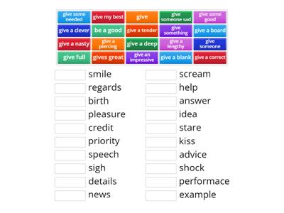 FCE I3-I4 M3 U9 Give collocations #3