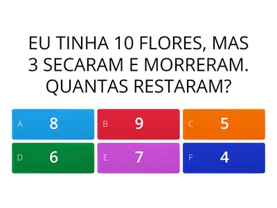 QUIZ SOMA E SUBTRAÇÃO