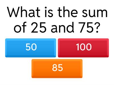 Maths Quiz