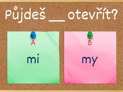 Vyjmenovaná slova po M; MY x MI