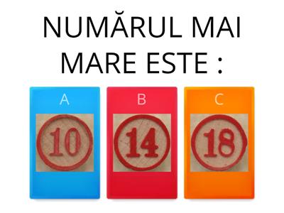 ALEGE NUMĂRUL INDICAT 