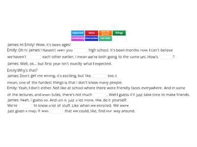 Speaking: University Life