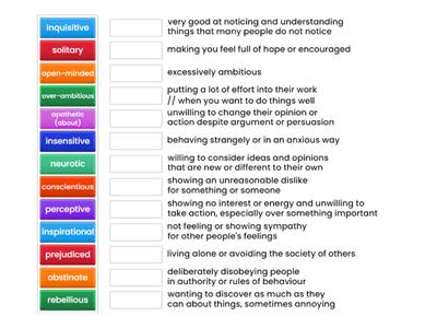 * Personality adj - part 1 (SO Adv 1.2)