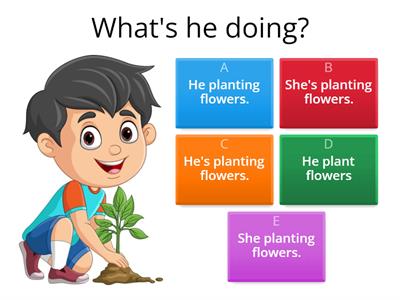 Present continuous 3º primaria