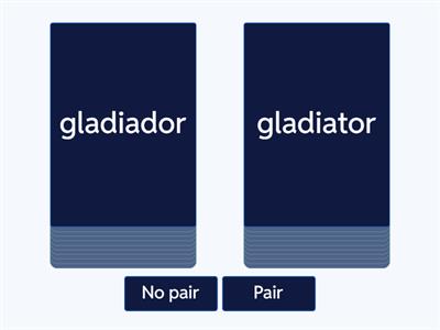 El gladiador Valiente-  pair no pair