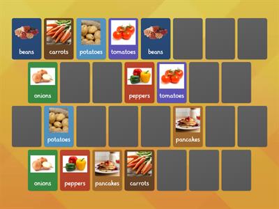 Food memory game