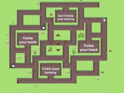 Tickle Monster - Body Parts and Actions Quiz