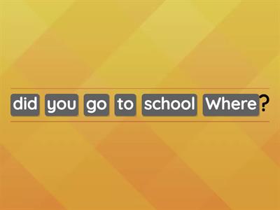 Wh question Past Simple 