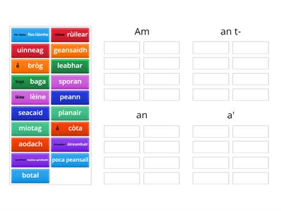 Ceumannan 1.3.2 Definite nouns