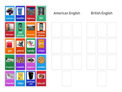  American and British English