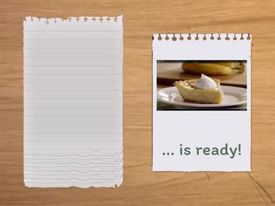 Cooking recipe (Banana pie)