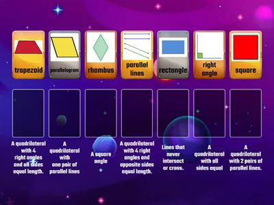 3rd Grade Geometry Match Up