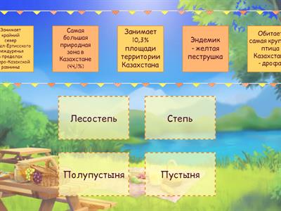 Природные зоны Казахстана 