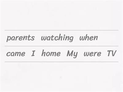 Past simple vs. past continuous