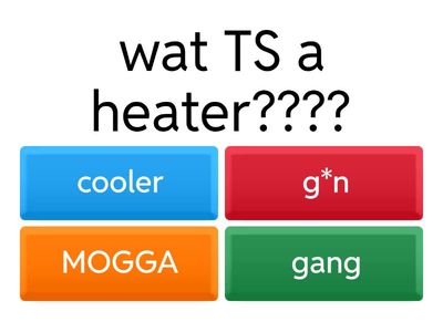 The HOOD quiz (LARGE HARD)