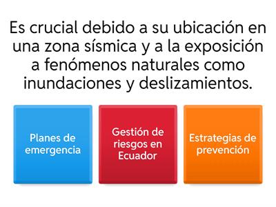 La Gestión de Riesgos y su importancia en el contexto ecuatoriano.