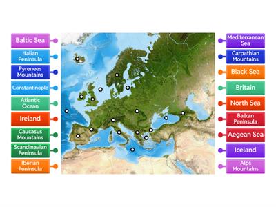 Dark Ages Europe- Seas and Mountains