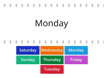 Days of the week