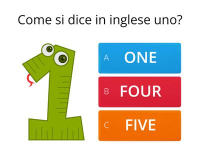 NUMERI IN INGLESE