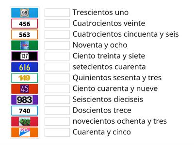 Escritura de numeros