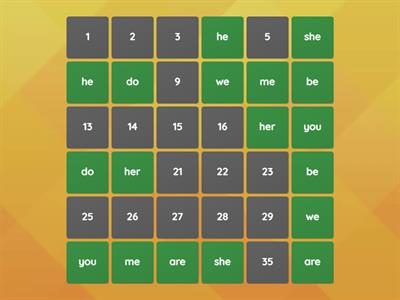 Basics 3 Tricky Words - Matching Pairs